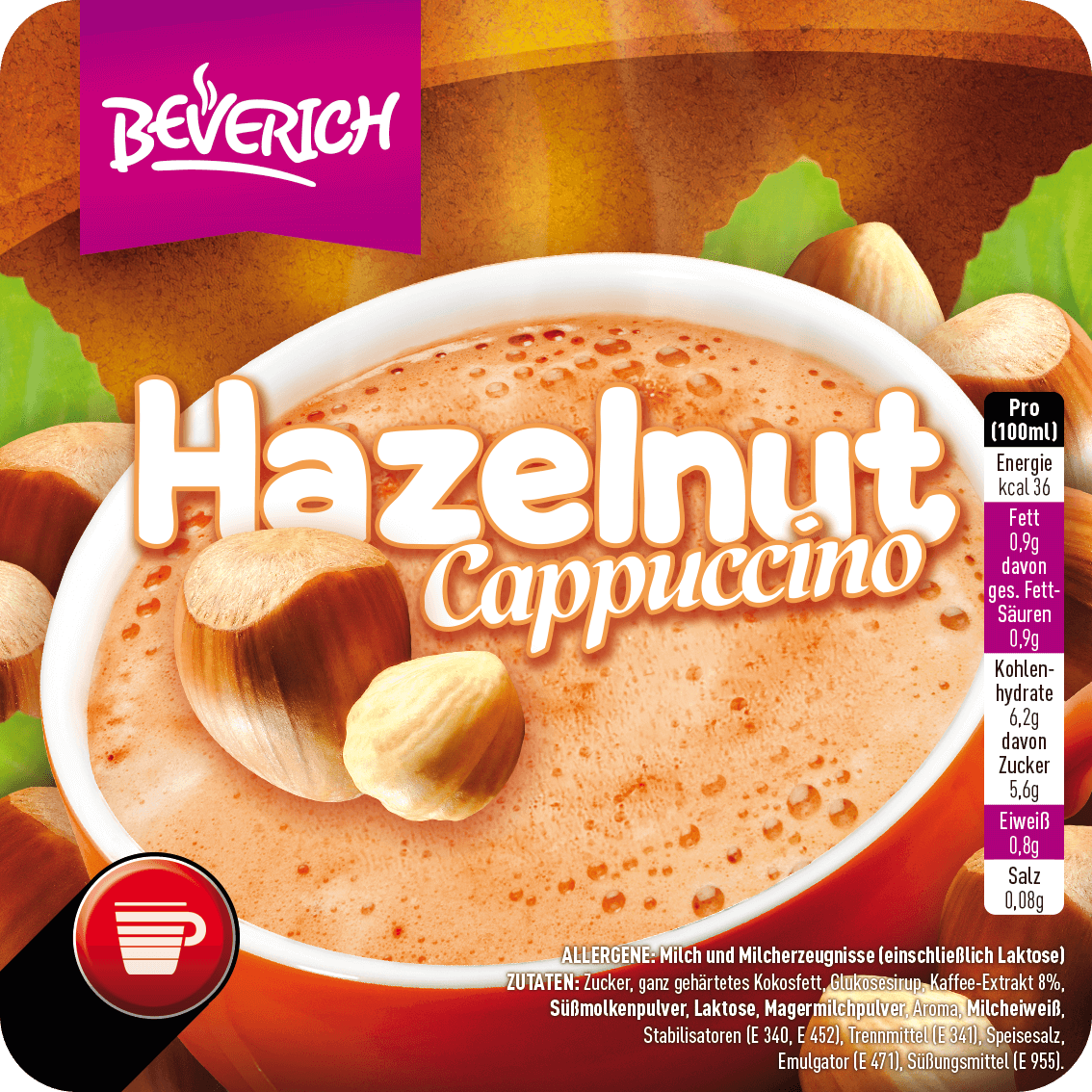 BEVERICH - Hazelnut Cappuccino