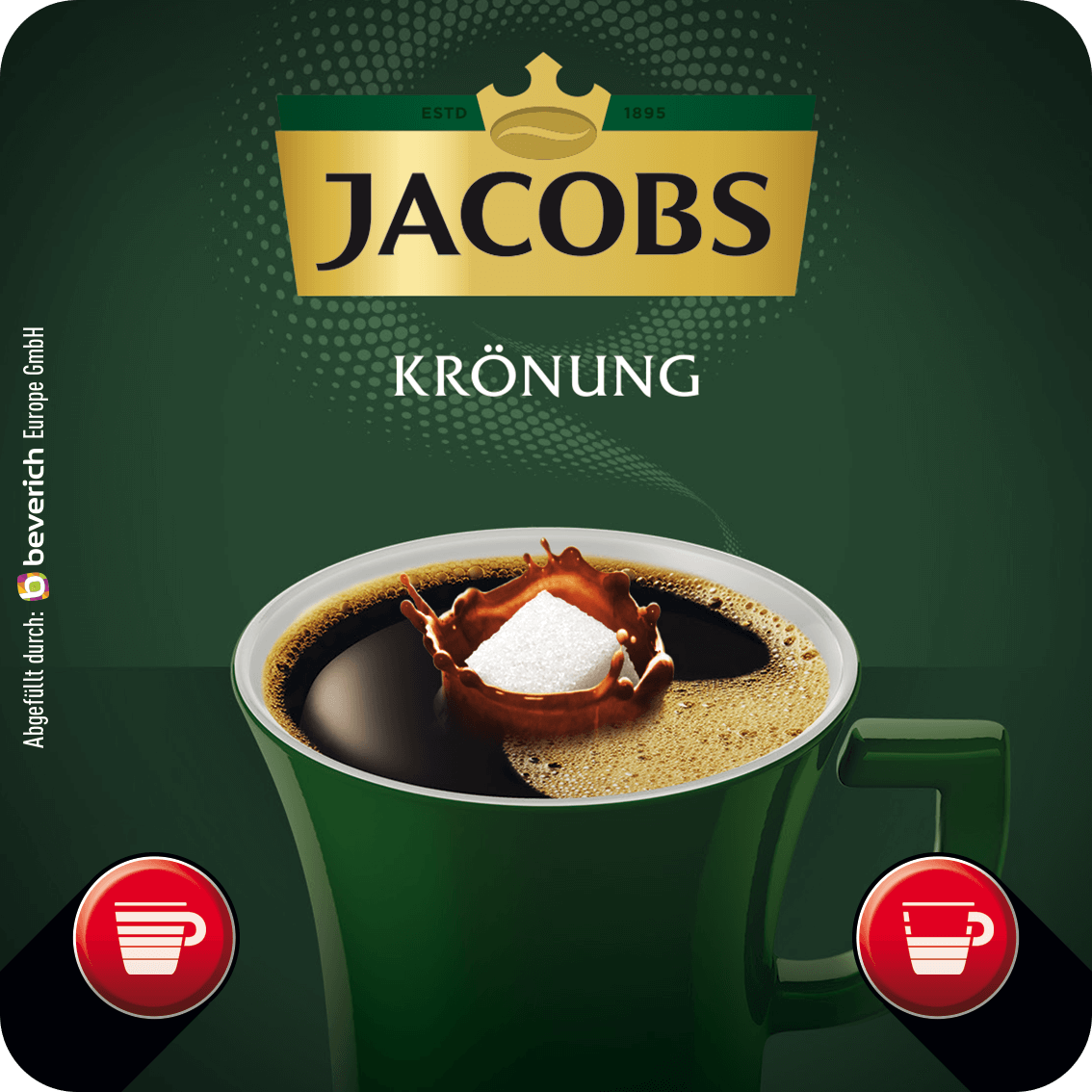 JACOBS - Krönung (V2.0 / mild) - Schwarz mit Zucker