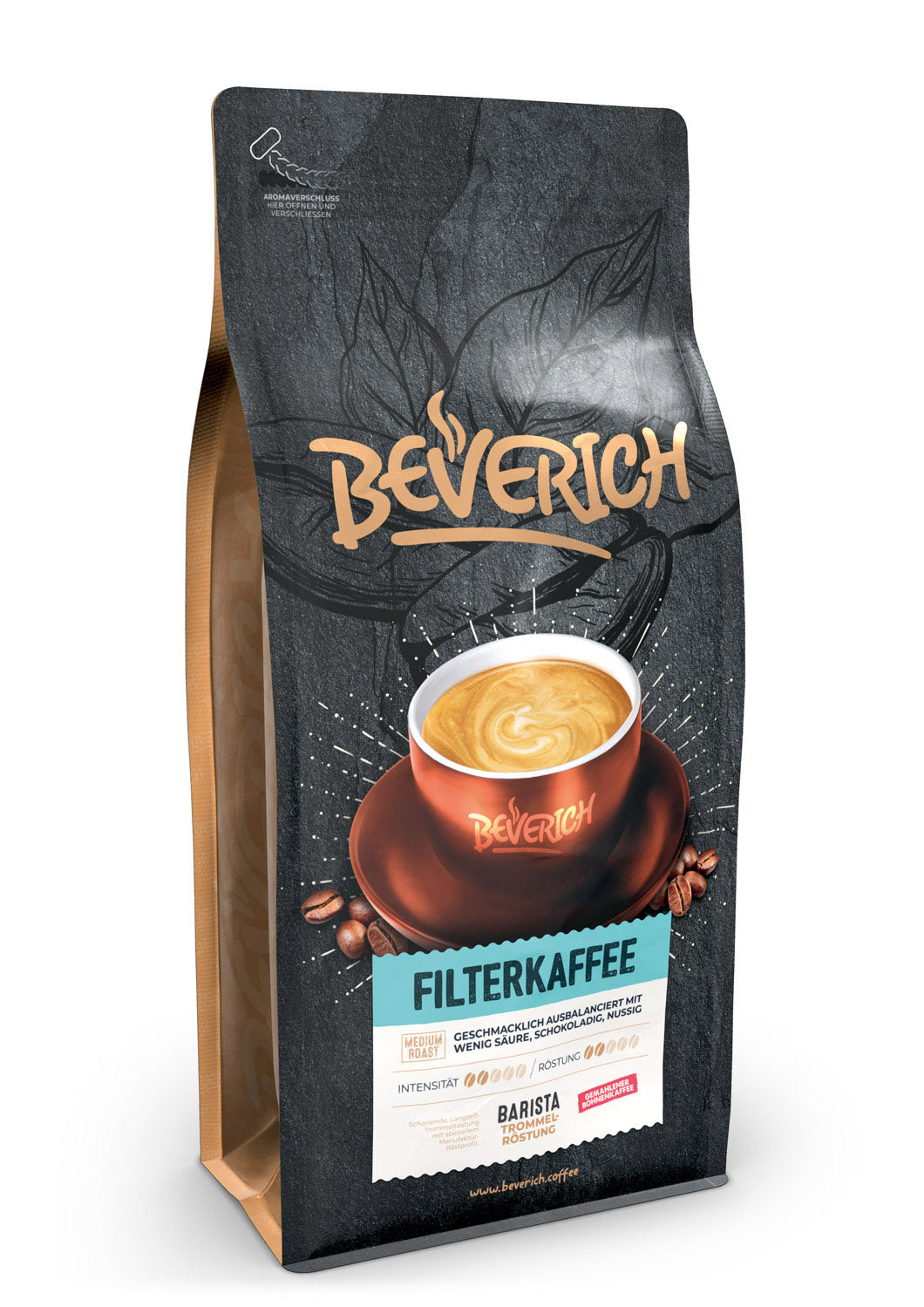 BEVERICH  - Premium Filterkaffee (1kg) Gemahlen